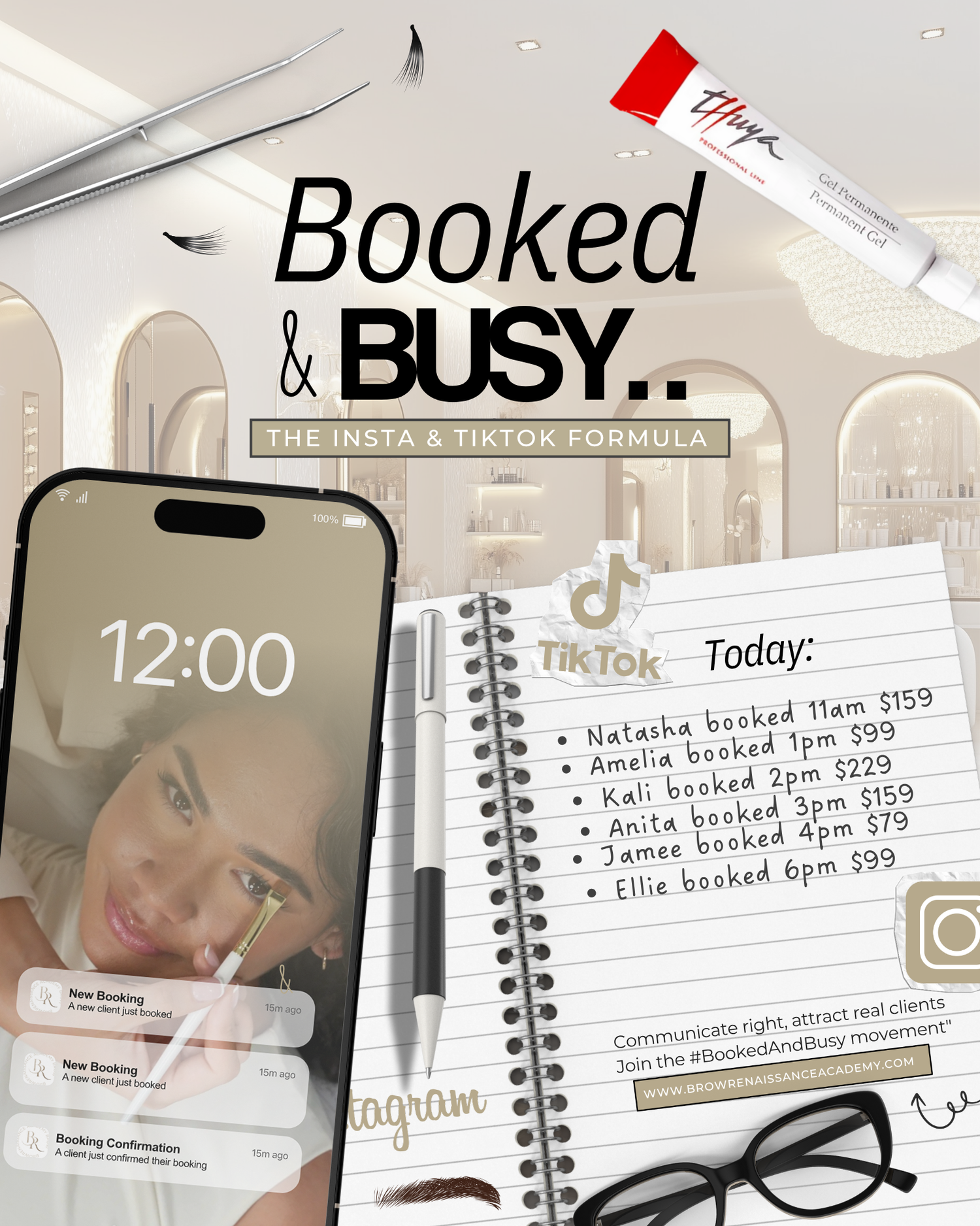 Booked & Busy: The Insta & TikTok Formula™ - Brow Renaissance