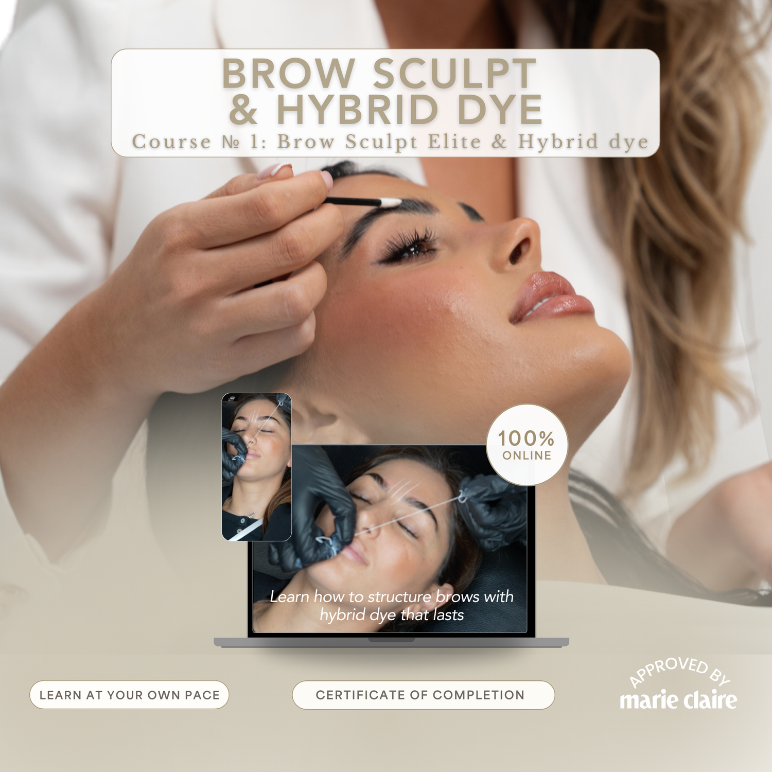 MASTERCLASS 1 : BROW SCULPT + HYBRIDE DYE - Brow Renaissance