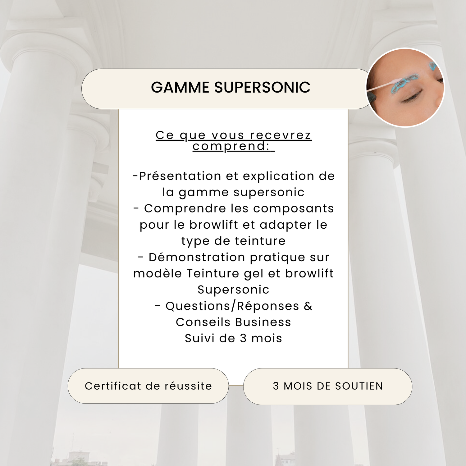 Masterclass en Directe Perfectionnement Browlift Avec Elan