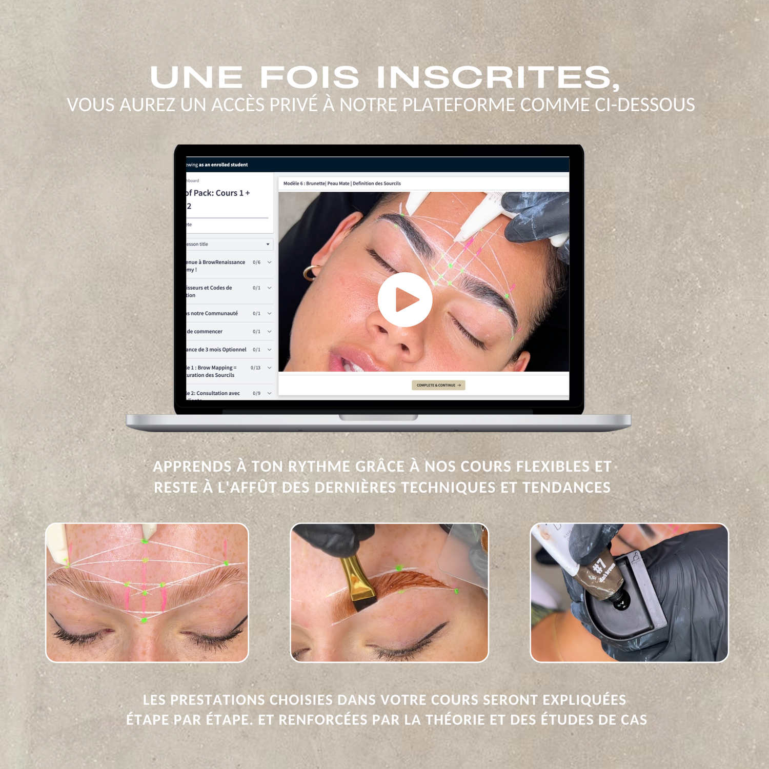 COURS 2: BROW LIFT ET TEINTURE HYBRIDE